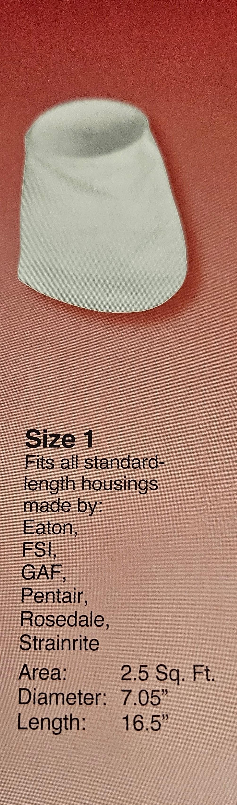 P1S Size 1 polyester filter bag